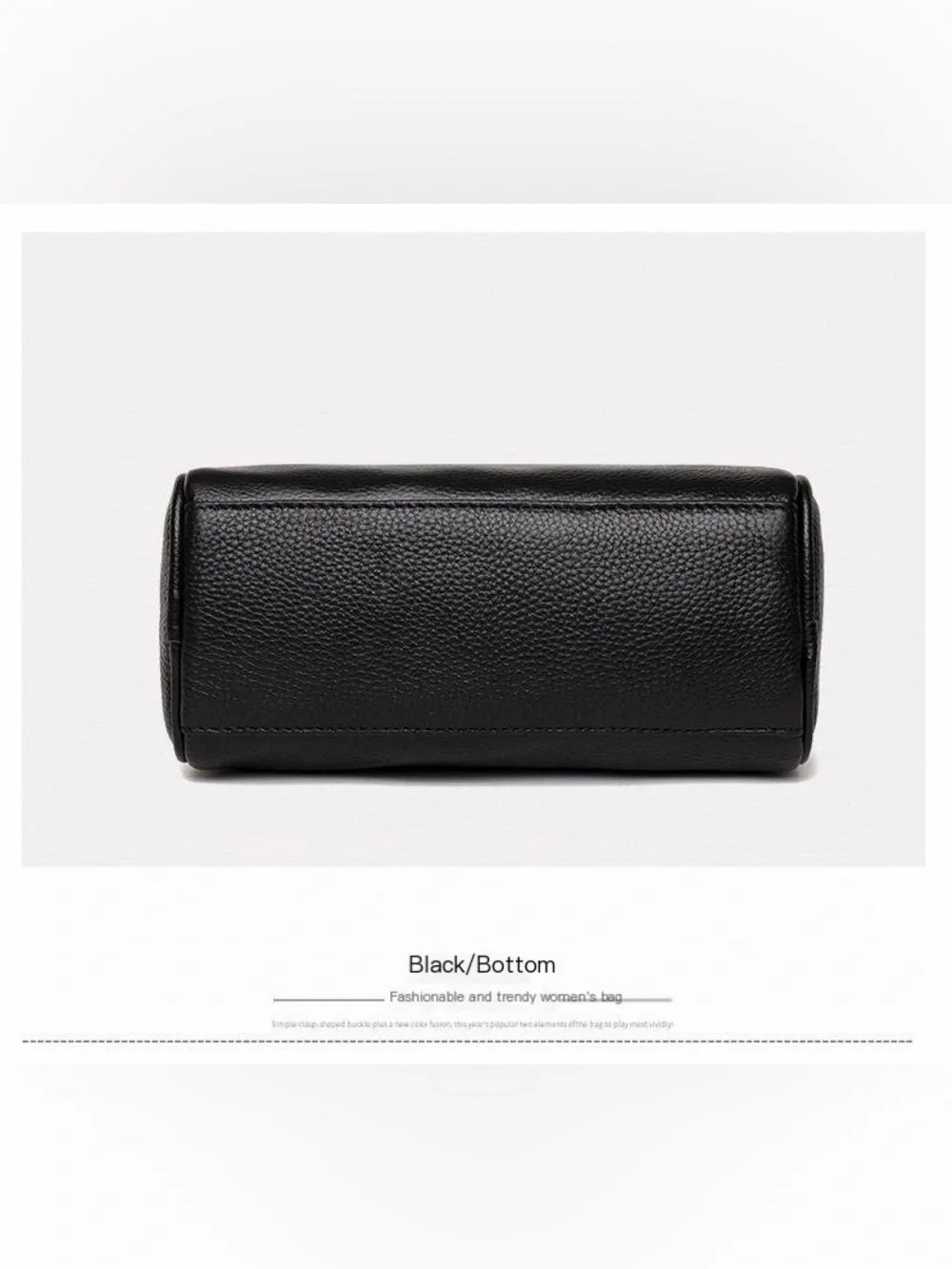 Textured Green Genuine Leather Crossbody Bag with Striped Strap